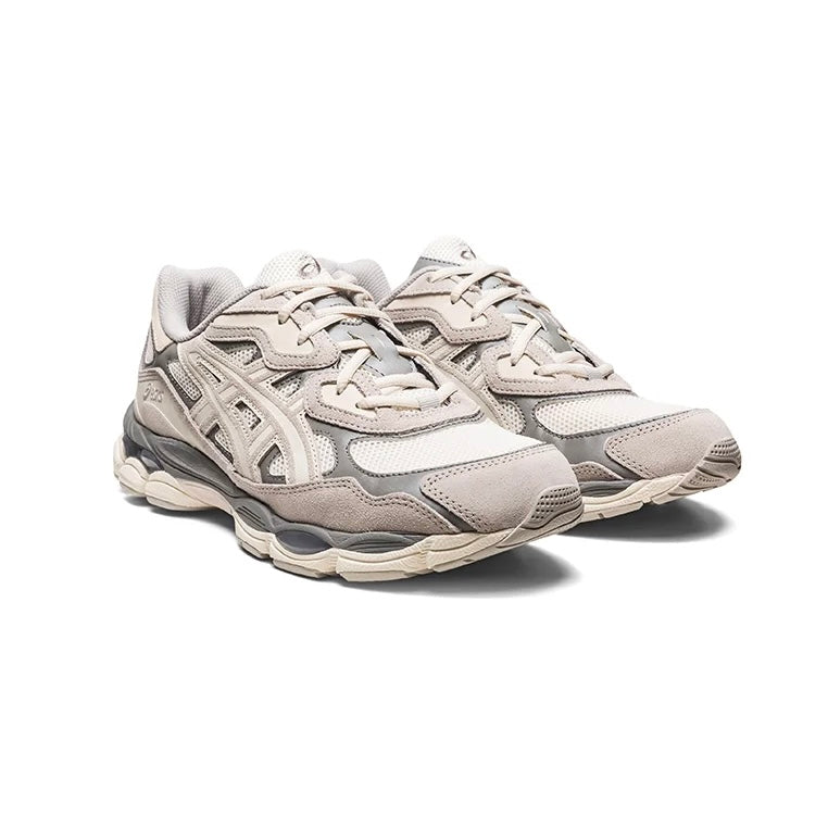 Asics Gel-NYC Graue Sneakers in atmungsaktivem Mesh mit Gummisohle. 2