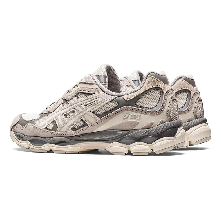 Asics Gel-NYC Graue Sneakers in atmungsaktivem Mesh mit Gummisohle. 6