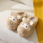 Plüsch Schaf Hausschuhe Beige 8
