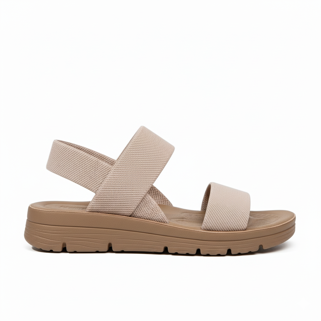 Damen Sandalen in Khaki und Schwarz mit verstellbaren Riemen für optimalen Komfort. 2