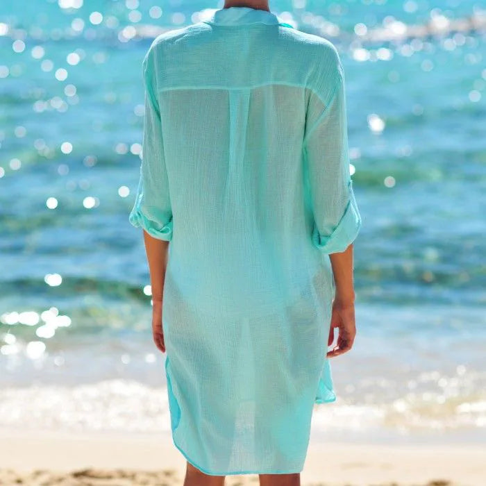 Strandkleid Weiß Leichtes Sommerkleid 3