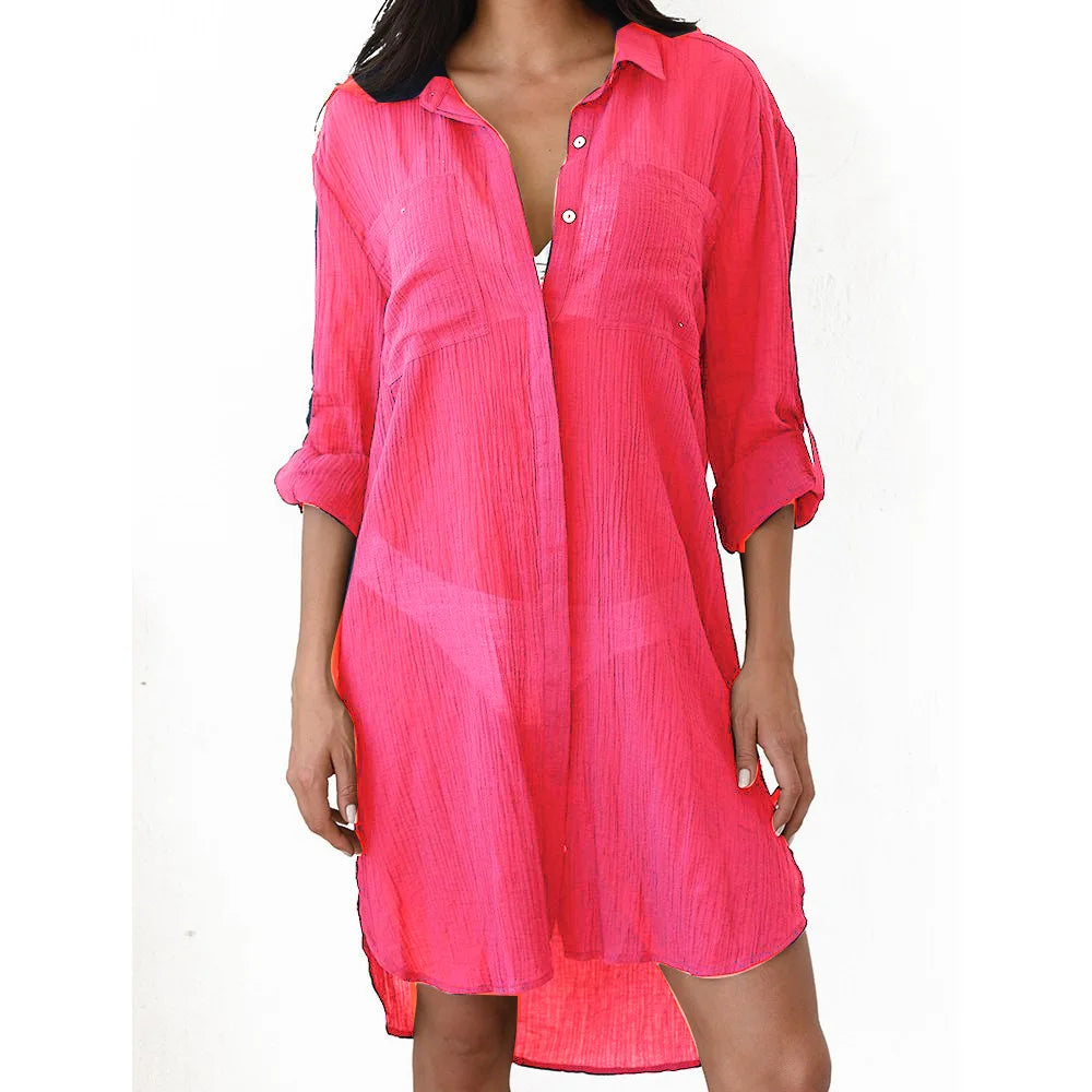 Strandkleid Weiß Leichtes Sommerkleid 5