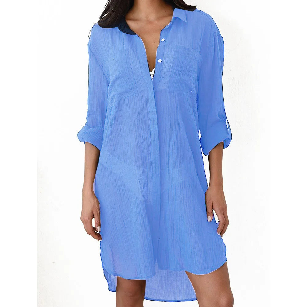 Strandkleid Weiß Leichtes Sommerkleid 6