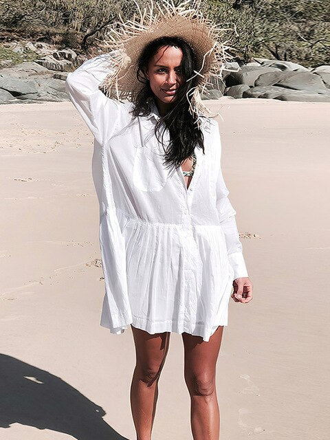 Strandkleid Weiß, Häkelmuster, Sommer, Damen 2