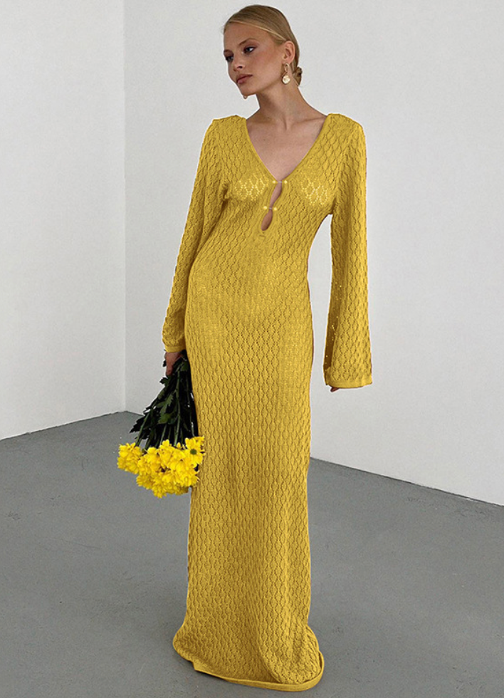 Strandkleid Weiß Netzmaterial 7