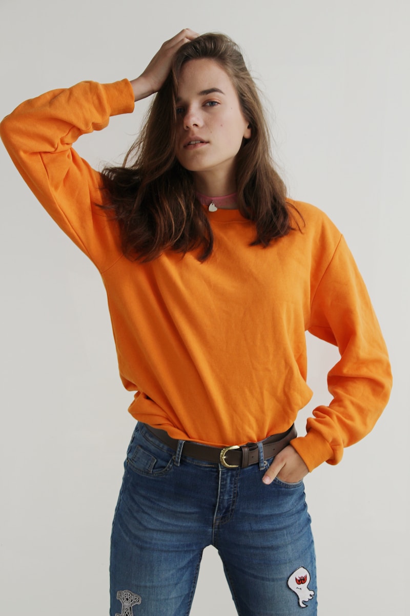 Washed cotton henley shirt - clean studio product shot