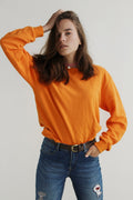 Washed cotton henley shirt - clean studio product shot