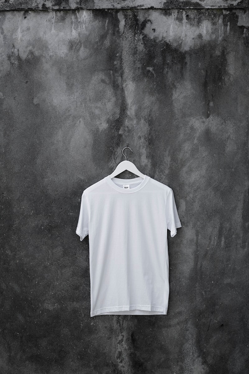Minimalist premium black t-shirt - clean studio shot