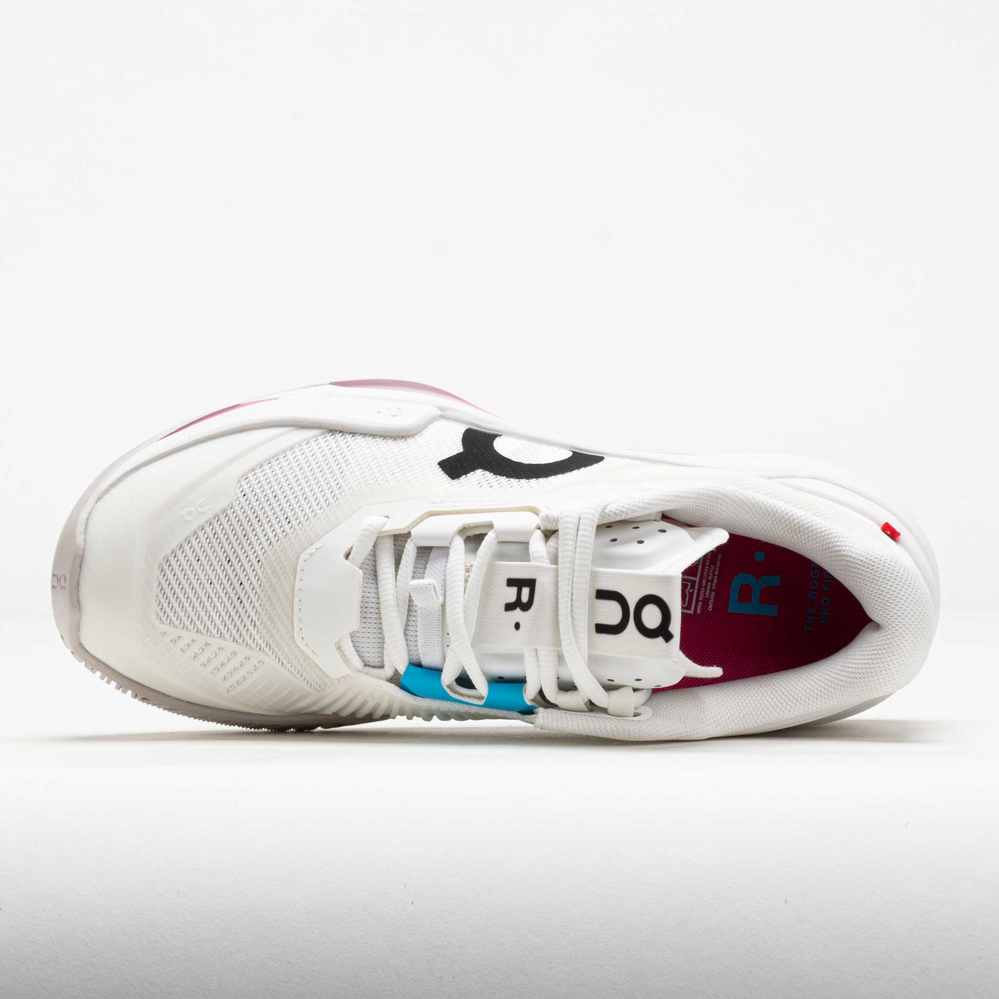 On The Roger Pro Fire Damen Tennis Schuhe in Weiß/Pink 3