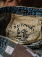 RiffRaff Herren Relaxed Fit Jeans - Vintage Wasch Denim - Lässiger Stil - Bequem — Image 7
