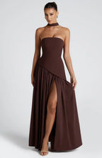 Marke Abendkleid Asymmetrisch Schulterfrei Eleganz — Image 10