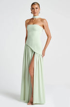Marke Abendkleid Asymmetrisch Schulterfrei Eleganz — Image 22