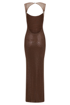 Marke Abendkleid mit Pailletten und offenem Rücken, figurbetont — Image 8