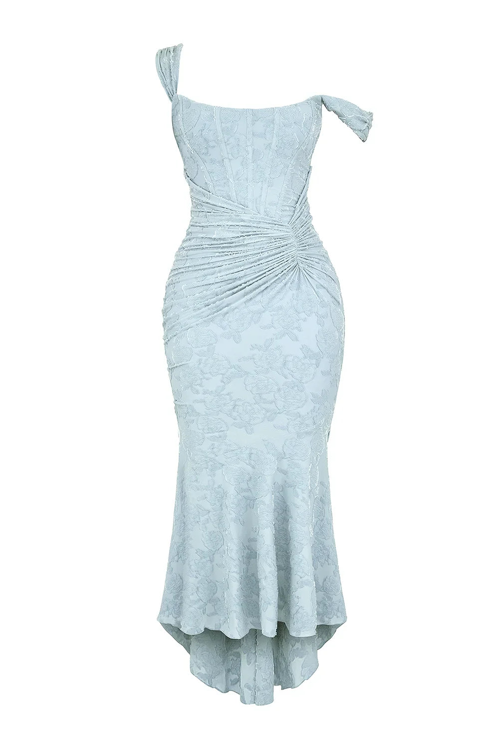 Marke Abendkleid mit Spitzen-Design und asymmetrischem Saum — Image 13