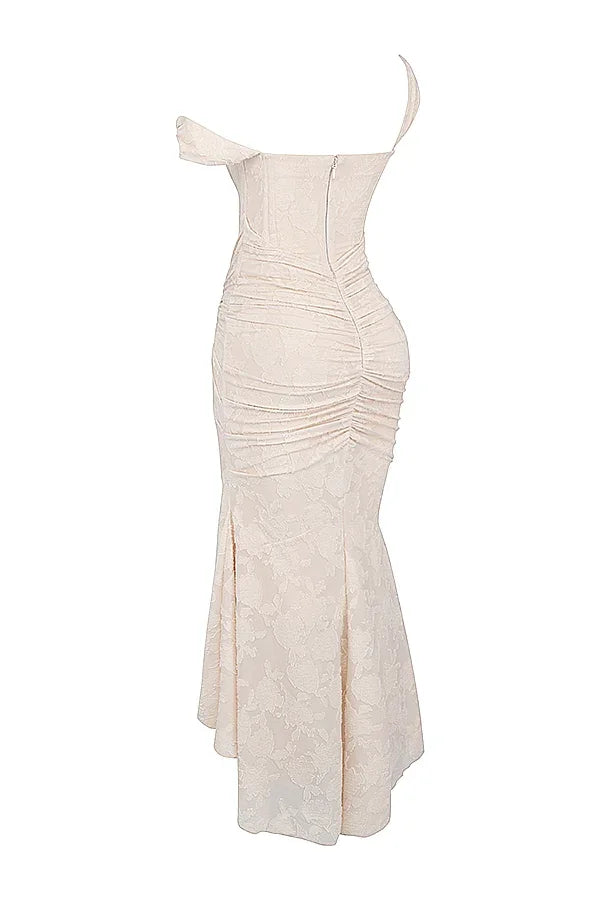 Marke Abendkleid mit Spitzen-Design und asymmetrischem Saum — Image 28
