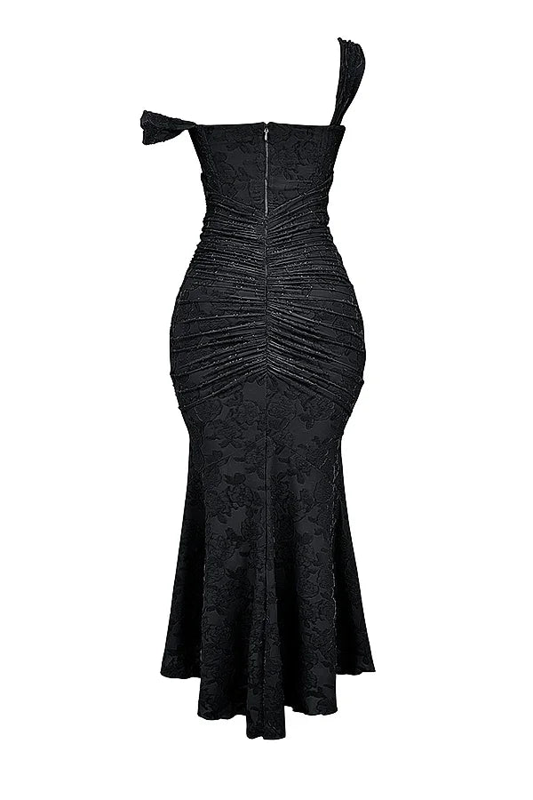 Marke Abendkleid mit Spitzen-Design und asymmetrischem Saum — Image 22