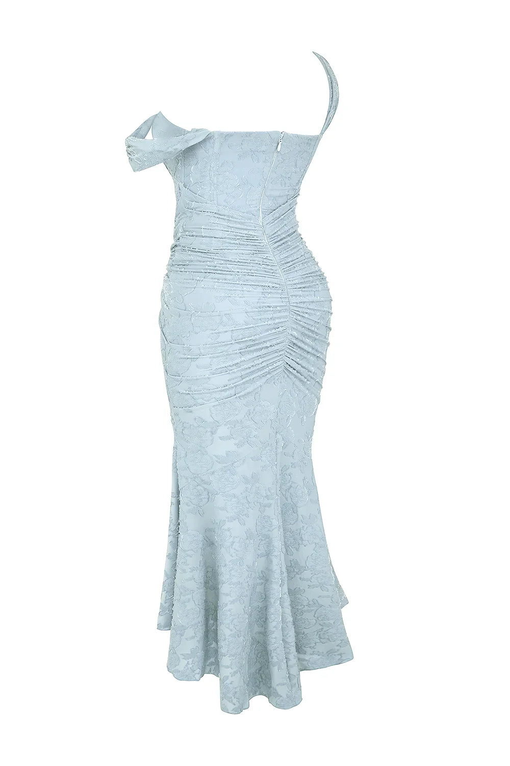 Marke Abendkleid mit Spitzen-Design und asymmetrischem Saum — Image 14