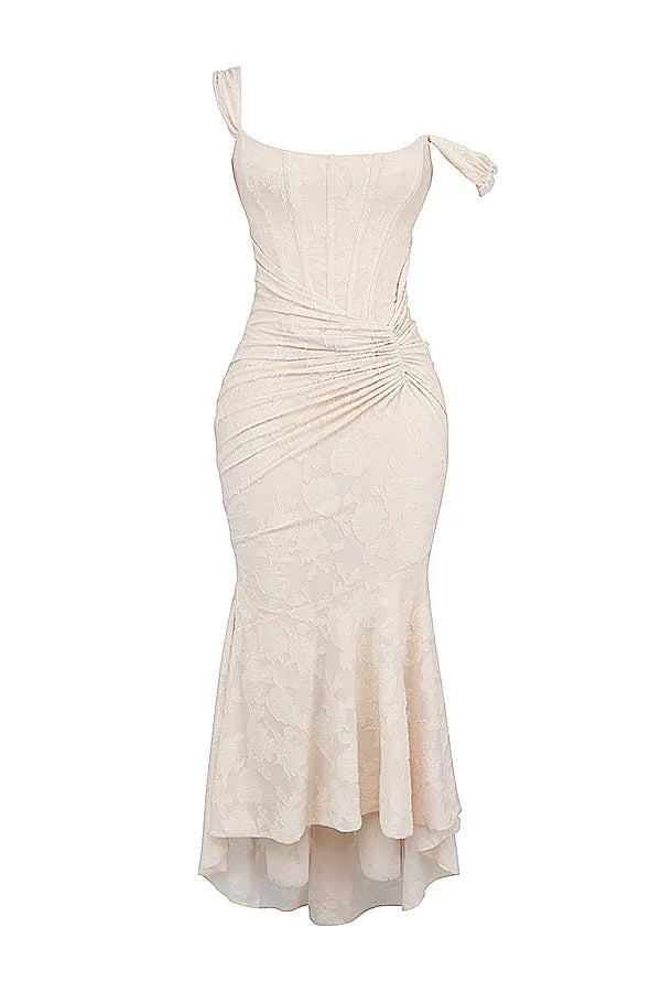 Marke Abendkleid mit Spitzen-Design und asymmetrischem Saum — Image 27