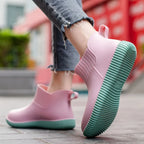 Unbekannte Marke Damen Gummistiefel in Pink — Main Image