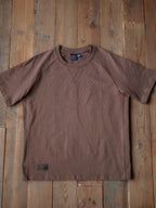 Vintage Club Retro Raglan Ärmel Baumwoll T-Shirt für Herren - Braun, Rundhals, Kurzarm, Bequem — Image 9